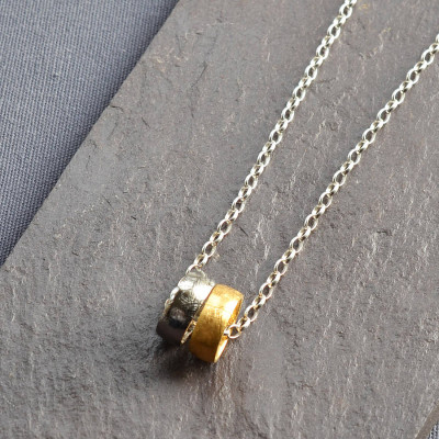Small Meteorite Rings Necklace - All Birthstone™