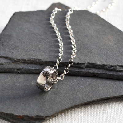 Small Meteorite Rings Necklace - All Birthstone™