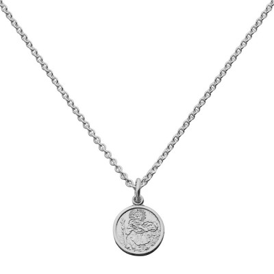 St Christopher Pendant Small Round - All Birthstone™