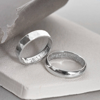 Sterling Silver Secret Message Ring - All Birthstone™