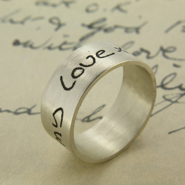 Your Own Handwriting Personalised Ring - All Birthstone™
