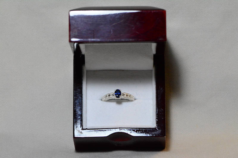 Sapphire Ring, Blue Sapphire Solitaire Ring 0.66 Carat Appraised at 525.00, September Birthstone, Natural Sapphire Jewelry, Oval Cut