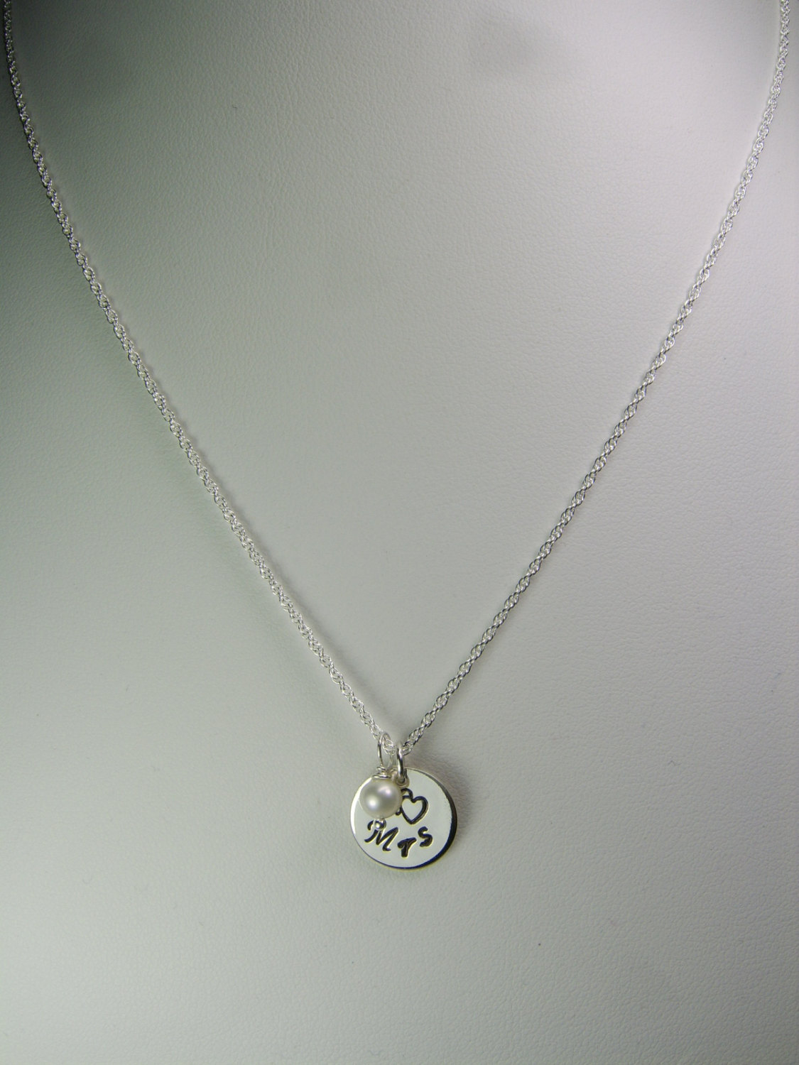 Monogram Necklace Mrs Necklace Birthstone Necklace New Bride Gift Newlywed Necklace Bridal Necklace Wedding Jewelry Bridal Shower Gift