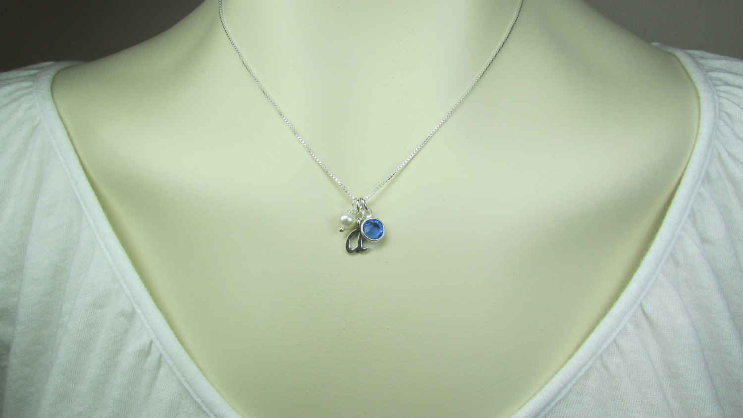 Personalized Bridesmaid Necklace Set of 5 Initial Necklace Sterling Silver Bridesmaid Jewelry Bridesmaid Gift Bridal Party Jewelry