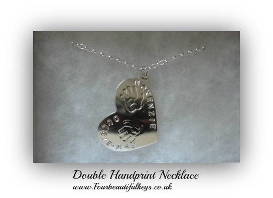Double Hand-print Necklace