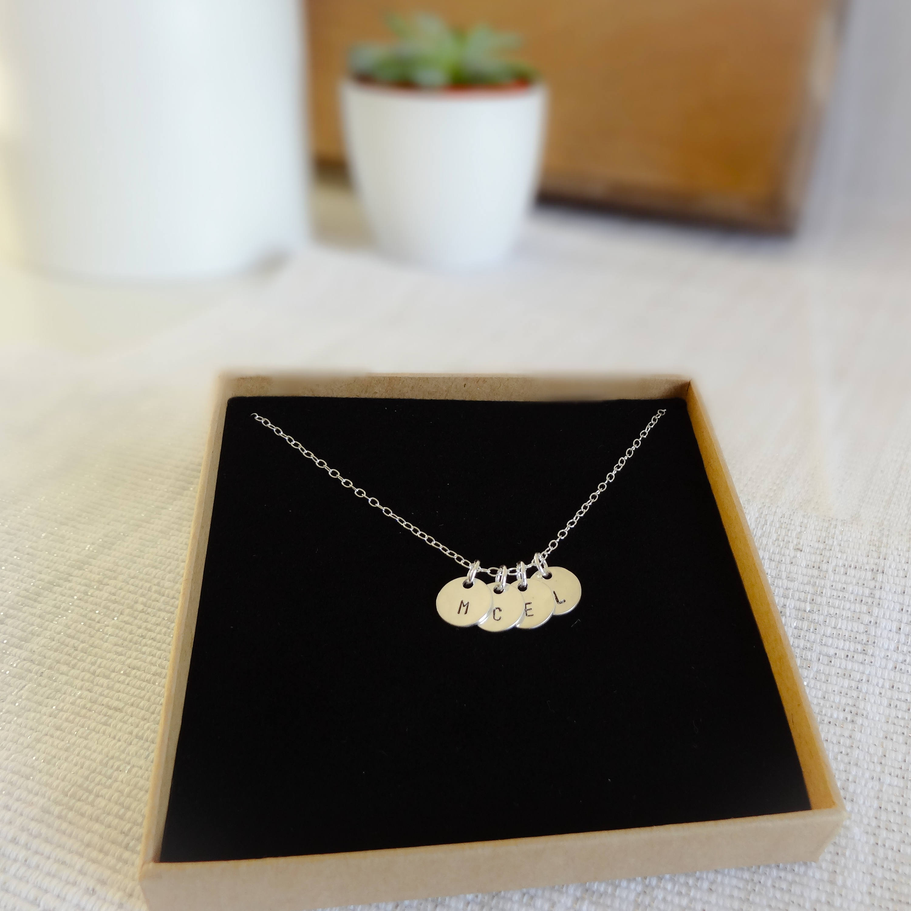 Personalised necklace silver - letter necklace, initial necklace, necklace for women, gift for her, personalised necklace sterling silver