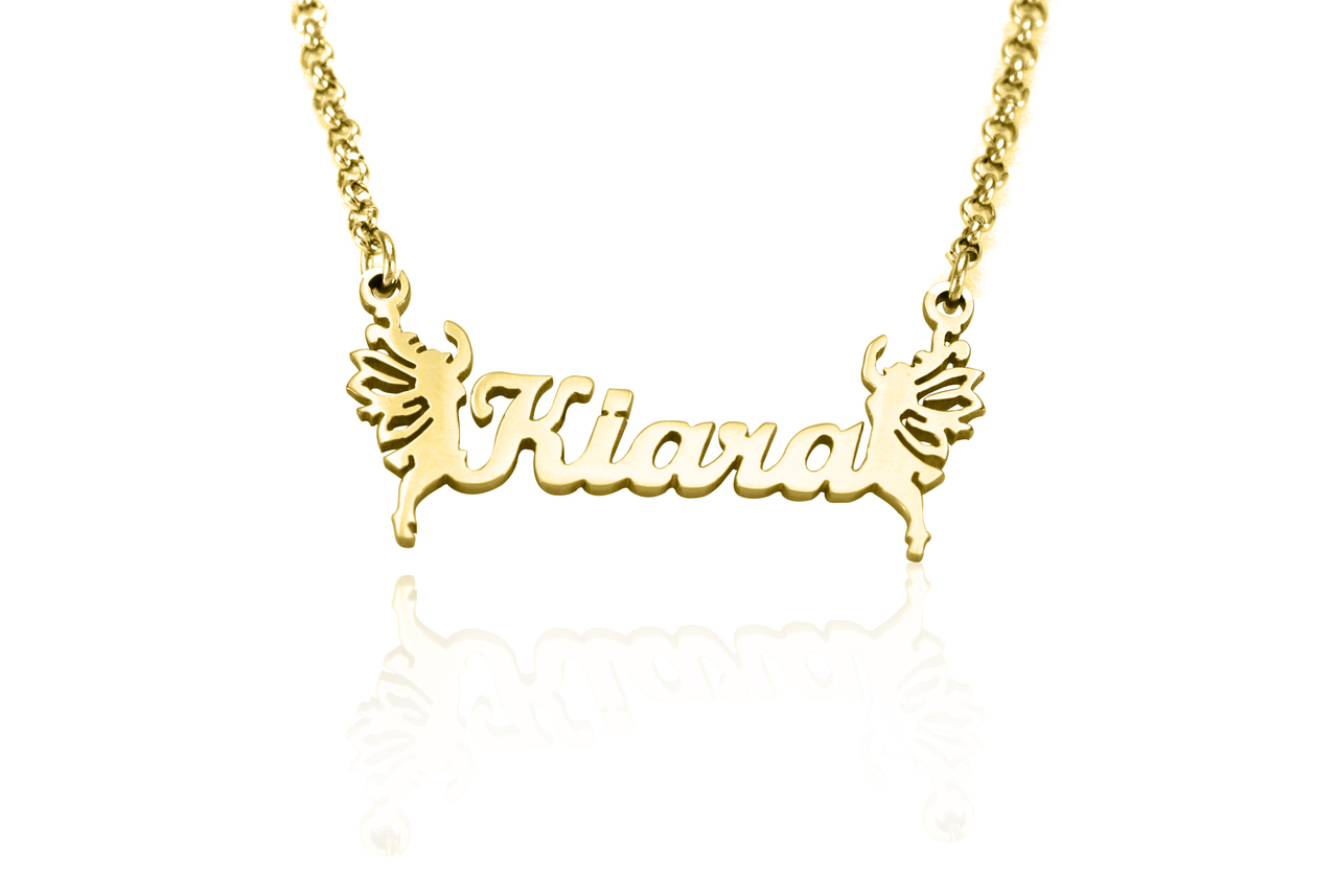 Personalised Name Necklace - 18ct Gold Plated - All Birthstone&trade;