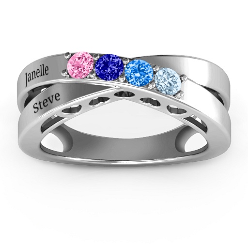 Across My Heart 4-Stone Ring  - All Birthstone&trade;