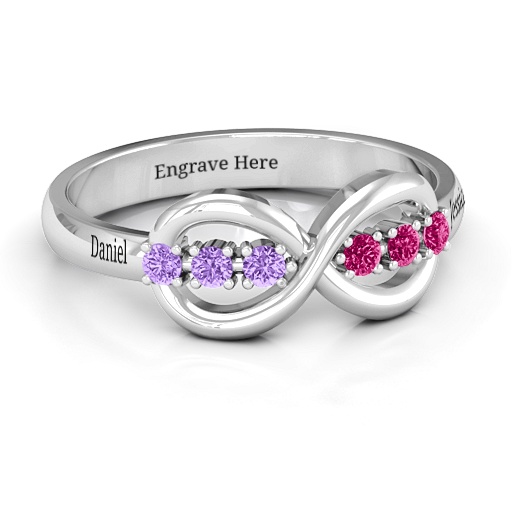 Auroral Infinity Ring - All Birthstone&trade;