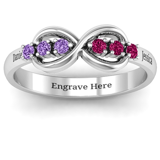 Auroral Infinity Ring - All Birthstone&trade;
