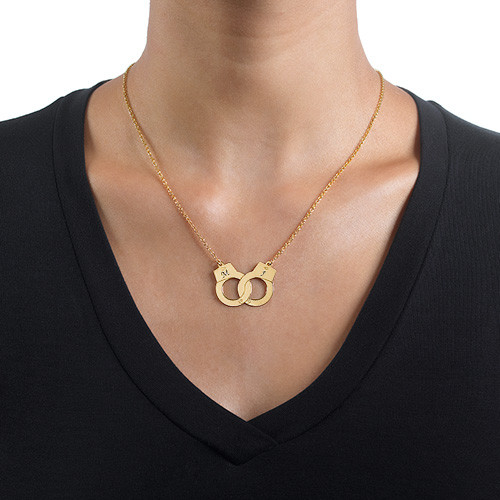 Handcuff Necklace in 18ct Gold Plating - All Birthstone&trade;