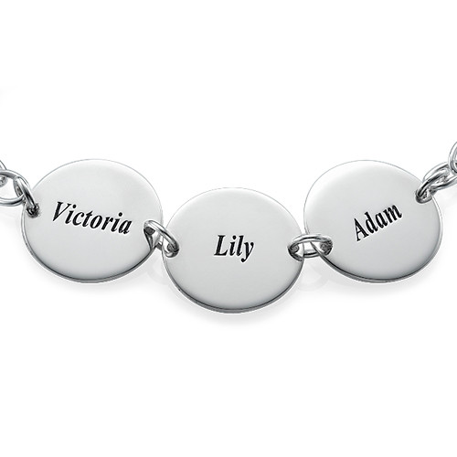 Special Gift for Mum - Disc Name Bracelet/Anklet - All Birthstone&trade;