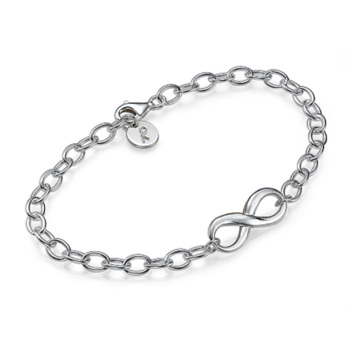 Sterling Silver Infinity Bracelet/Anklet - All Birthstone&trade;