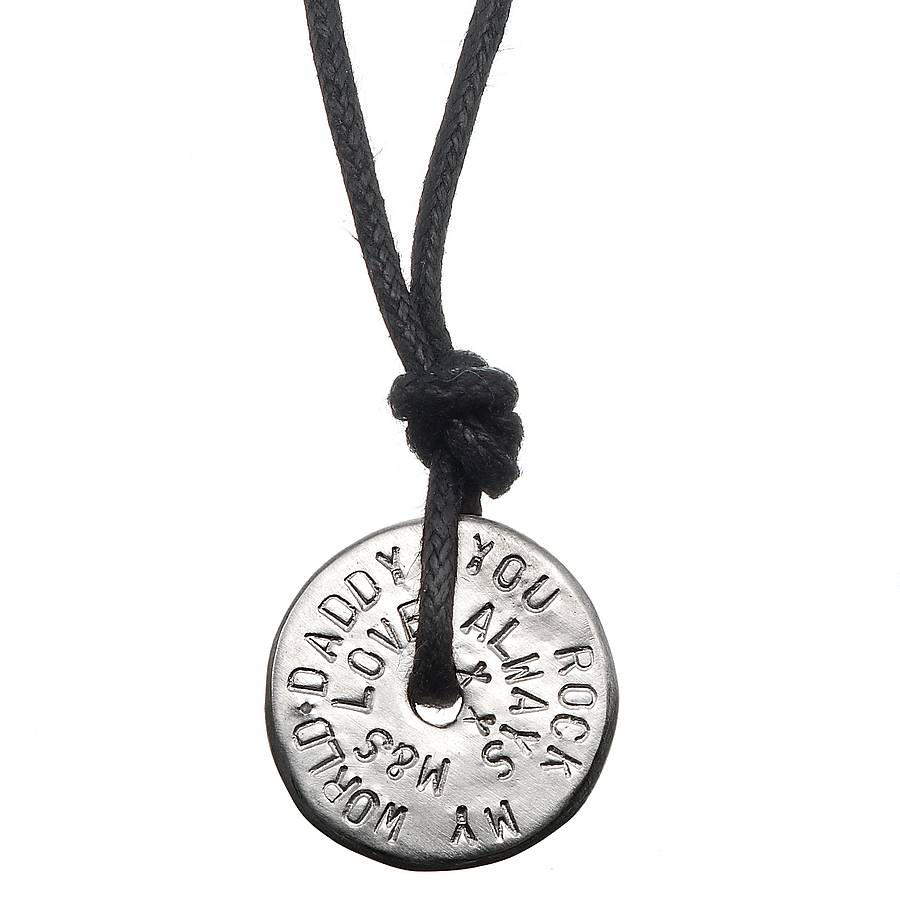 Mens Personalised Love Bead Necklace - All Birthstone&trade;