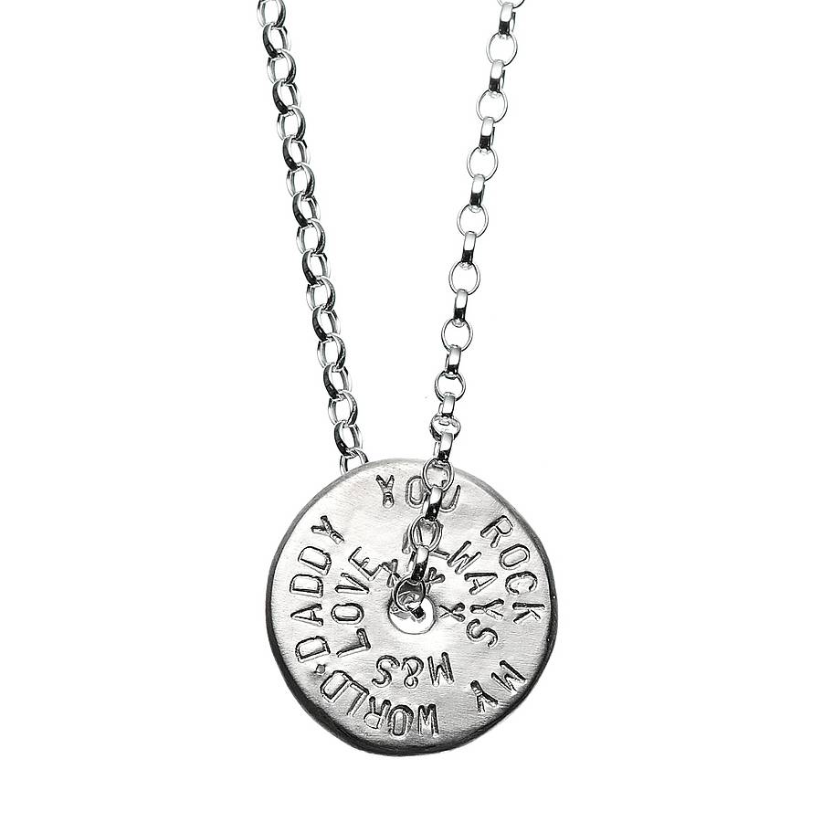 Mens Personalised Love Bead Necklace - All Birthstone&trade;