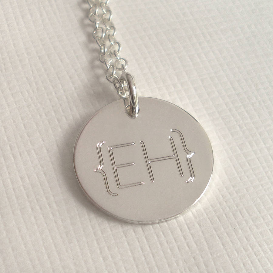 Modern Monogram Parentheses Necklace - All Birthstone&trade;