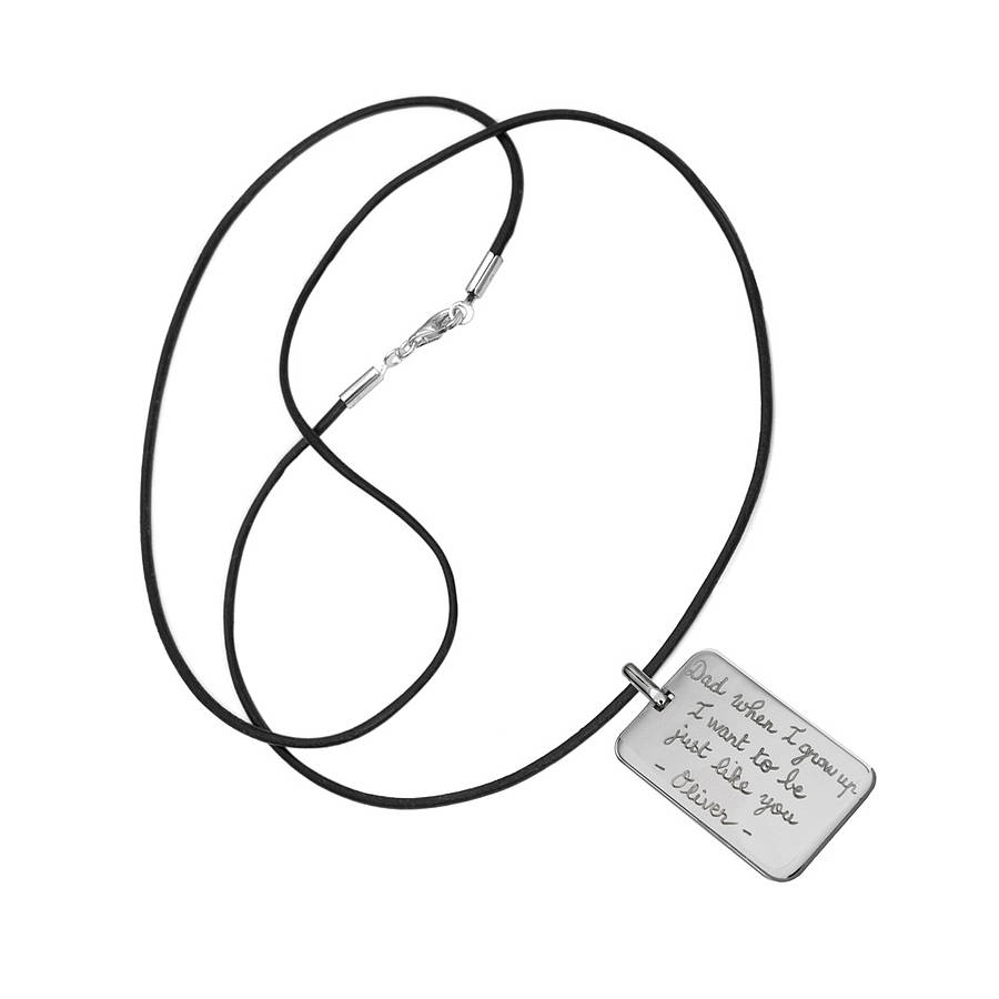 Mens Personalised Dog Tag Necklace - All Birthstone&trade;